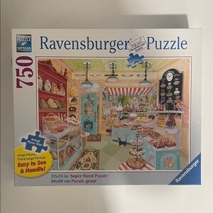 New Sealed Large Pieces Ravensburger Colorful Bakery Puzzle